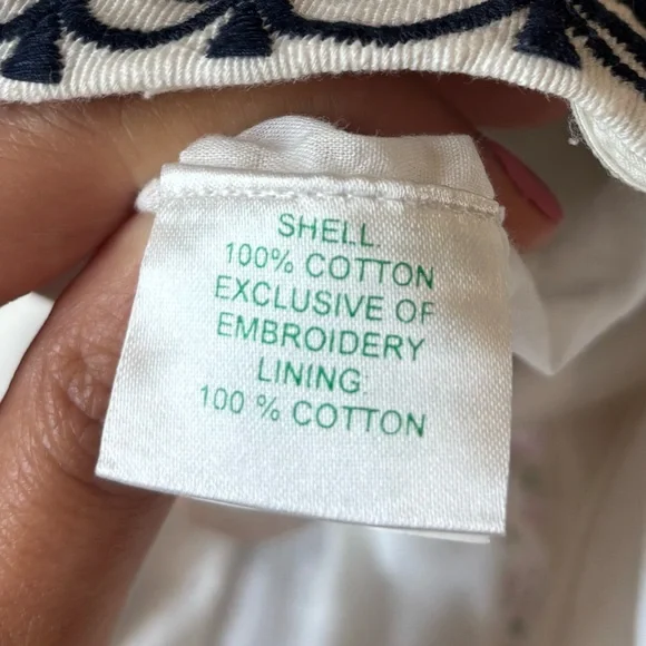 Lilly Pulitzer Strapless Dress in White and Navy - Picture 6 of 6